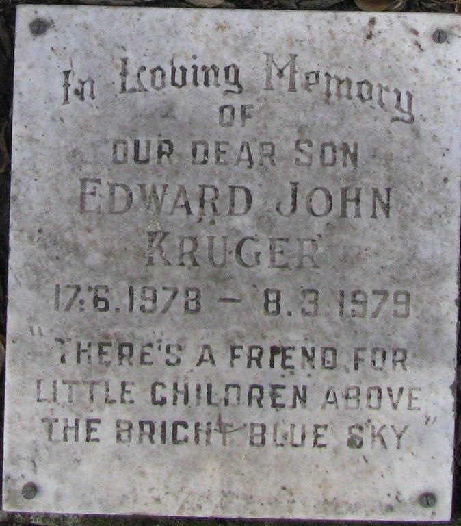 KRUGER Edward John 1978-1979