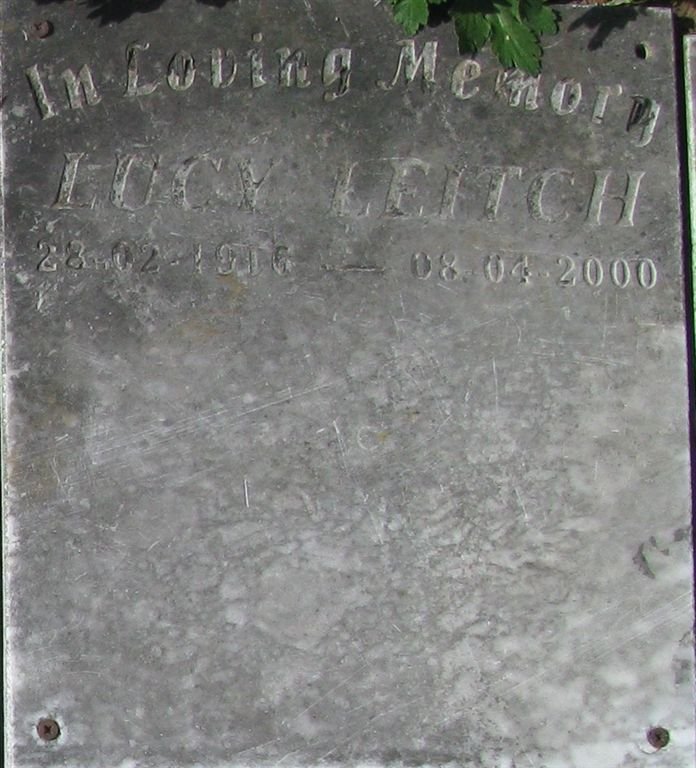LEITCH Lucy 1916-2000