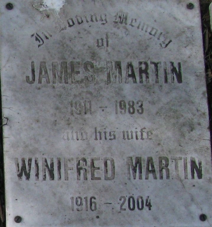 MARTIN James 1911-1983 &amp; Winifred 1916-2004
