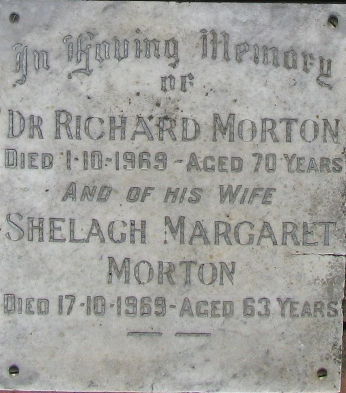 MORTON Richard 1899-1969 &amp; Shelagh Margaret 1906-1969
