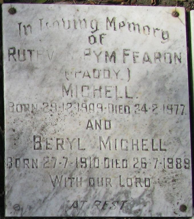 MICHELL Ruthvren Pym Fearon 1909-1977 &amp; Beryl 1910-1989