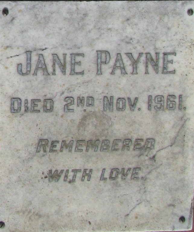 PAYNE Jane -1961
