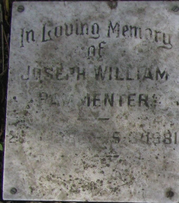 PAMMENTER Joseph William -1981