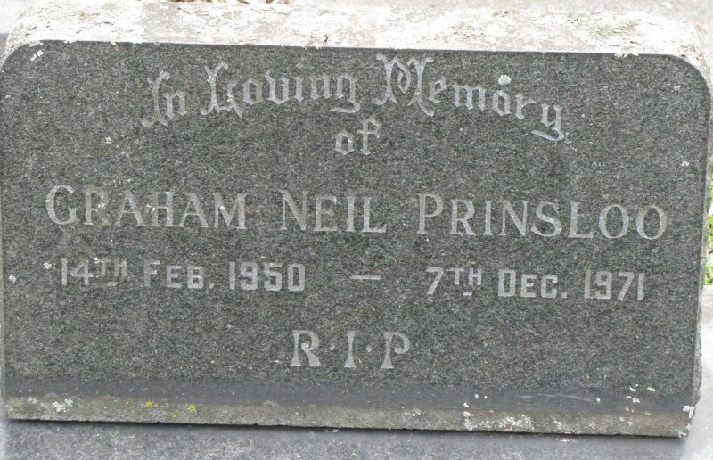 PRINSLOO Neil Graham 1950-1971