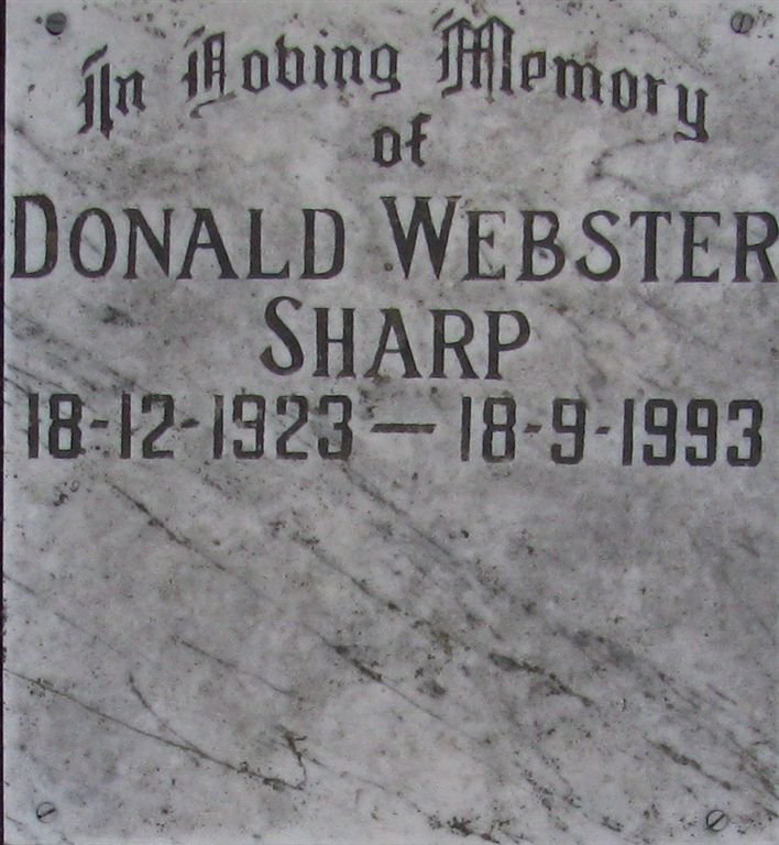 SHARP Donald Webster 1923-1993