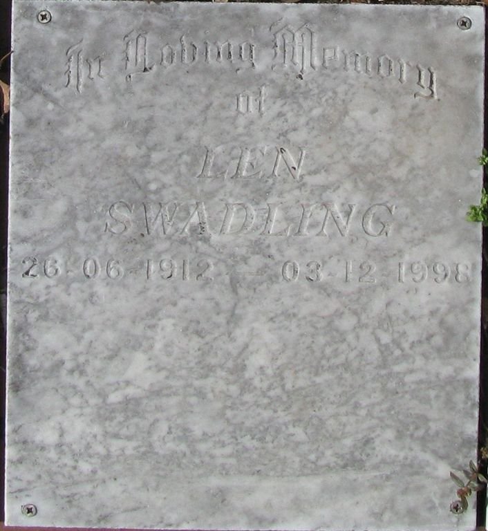 SWADLING Len 1912-1998