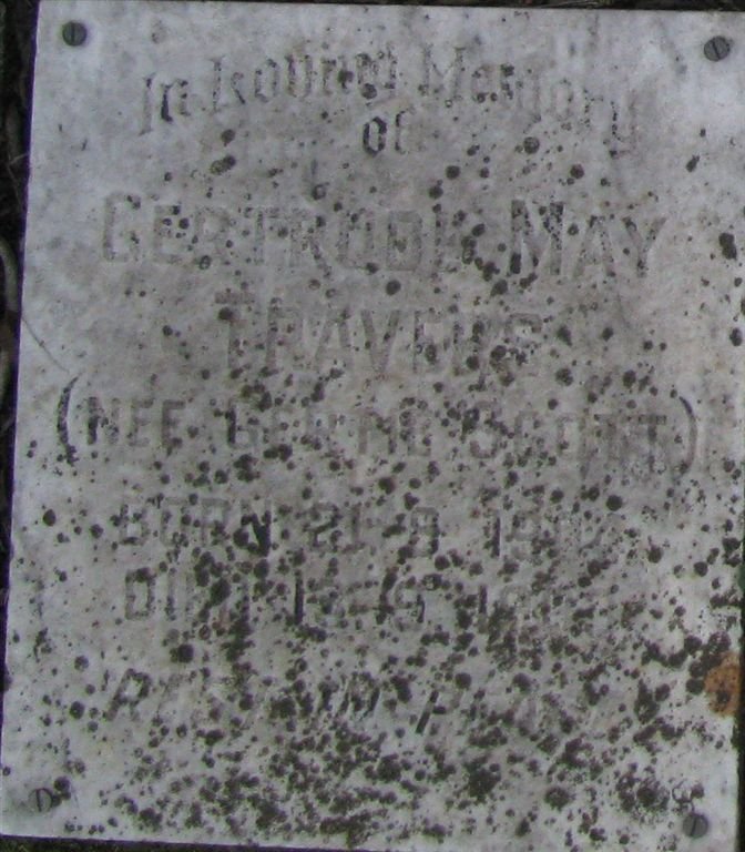 TRAVERS Gertrude May nee SCOTT