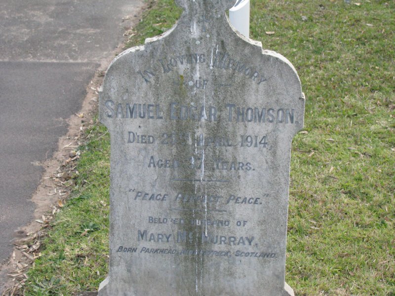THOMSON Samuel Edgar 1877-1914