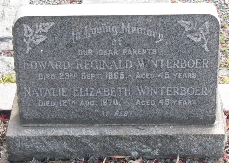 WINTERBOER Edward Reginald 1920-1965 &amp; Natalie Elizabeth 1921-1970