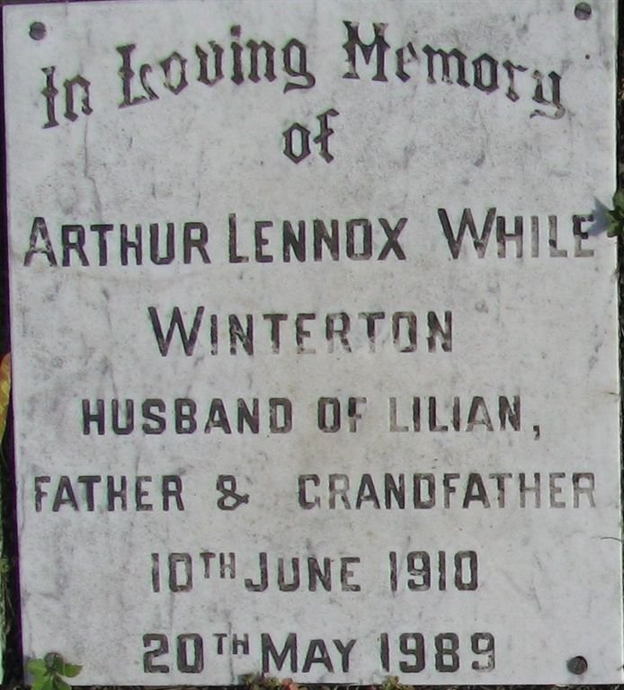 WINTERON Arthur Lennox While 1910-1989