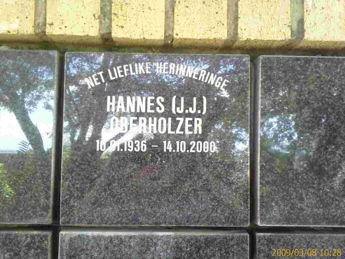 OBERHOLZER J.J. 1936-2000