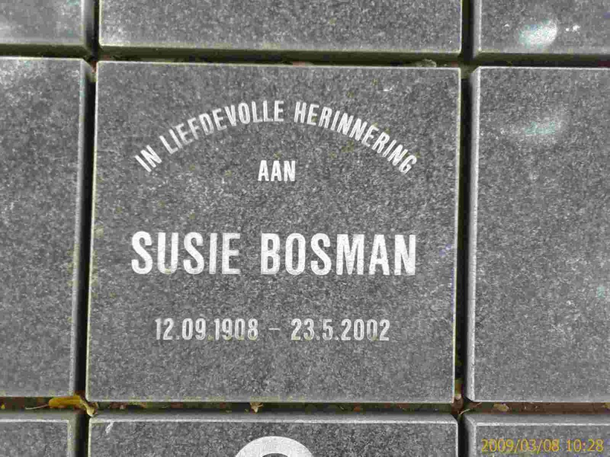 BOSMAN Susie 1908-2002
