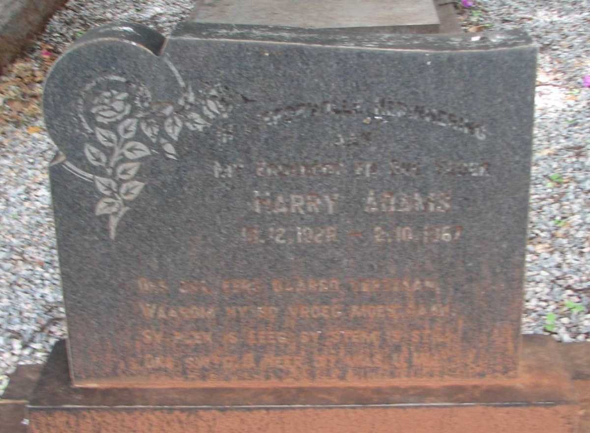 ADAMS Harry 1928-1967
