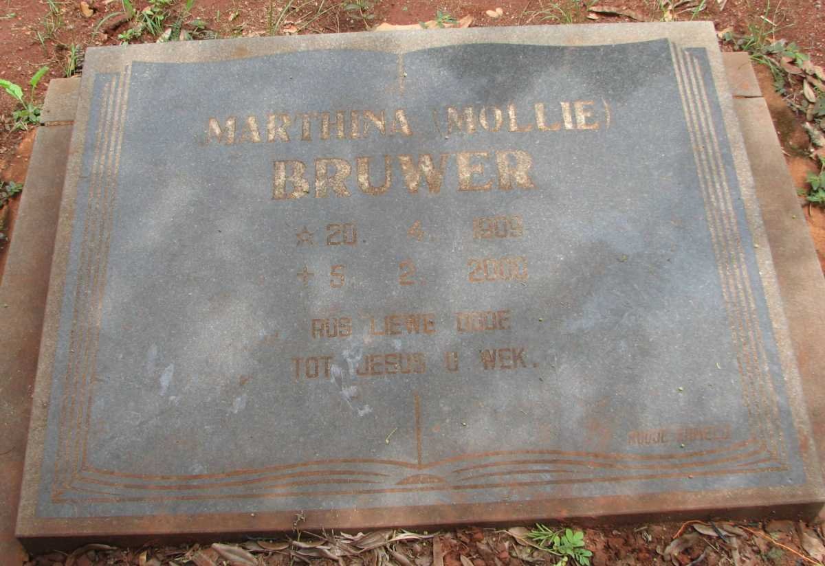 BRUWER Marthina 1909-2000