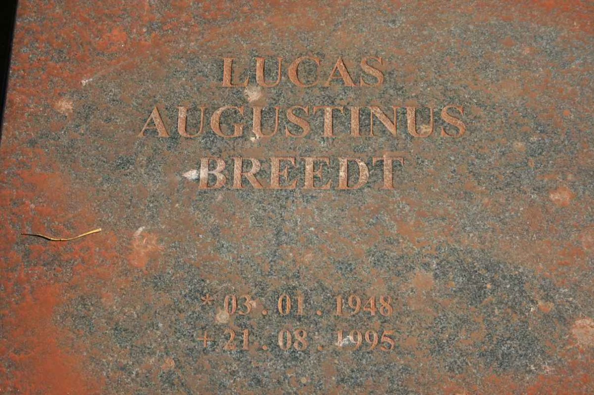 BREEDT Lucas Augustinus 1948-1995