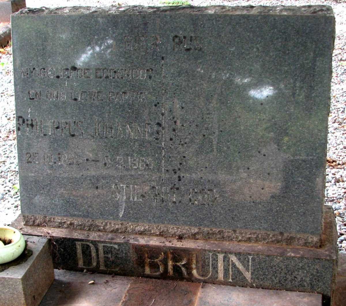 BRUIN Philippus Johannes, de 1898-196?