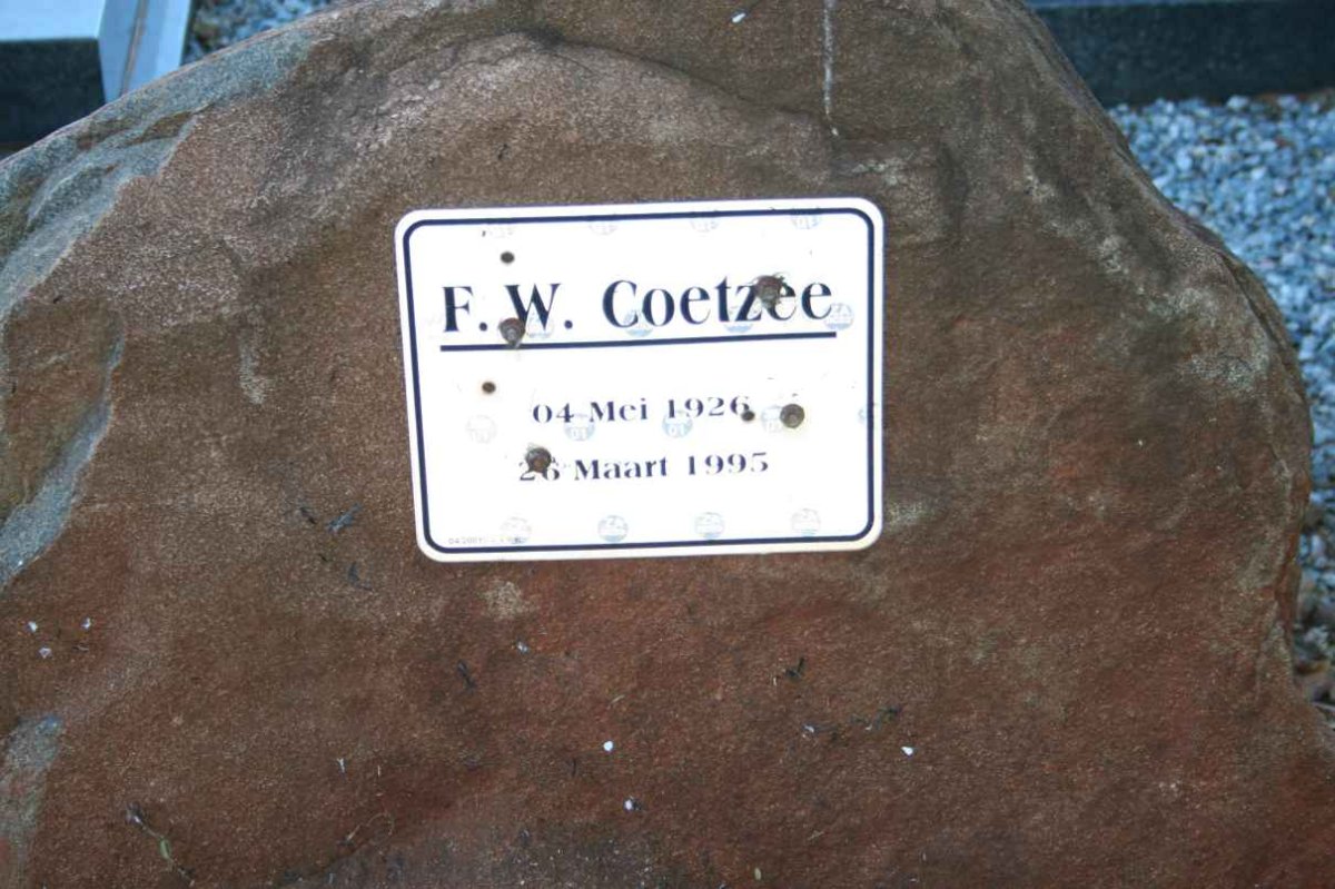 COETZEE F.W. 1926-1995