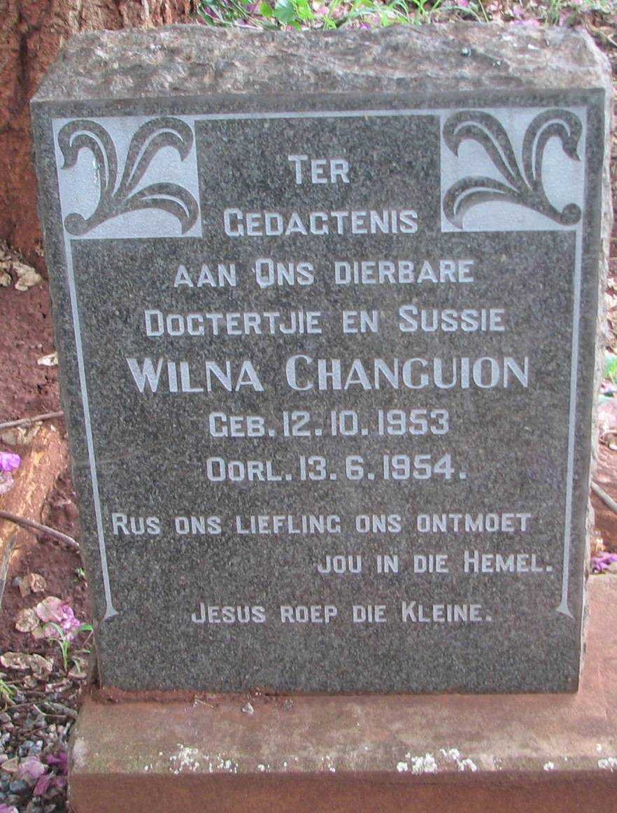 CHANGUION Wilna 1953-1954