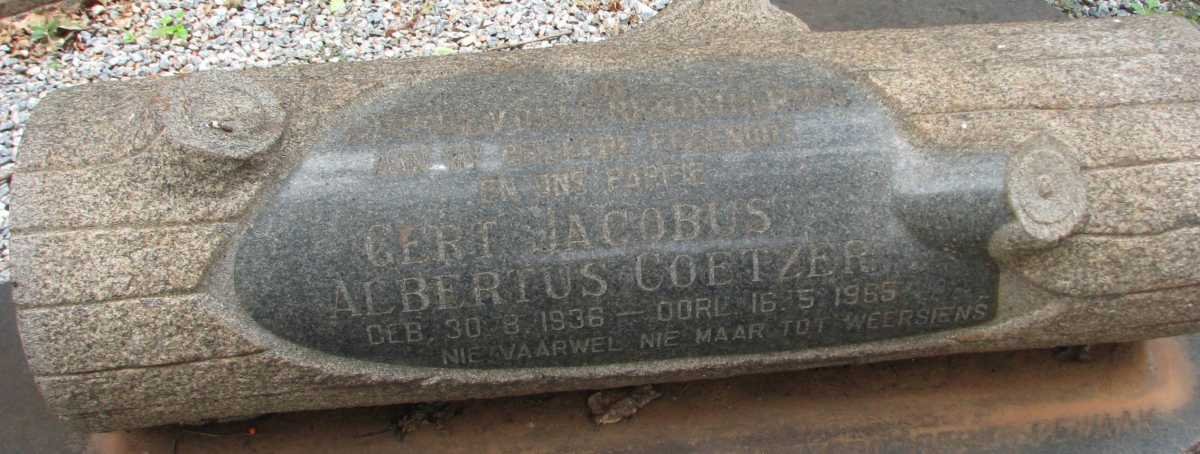 COETZER Gert Jacobus Albertus 1936-1965