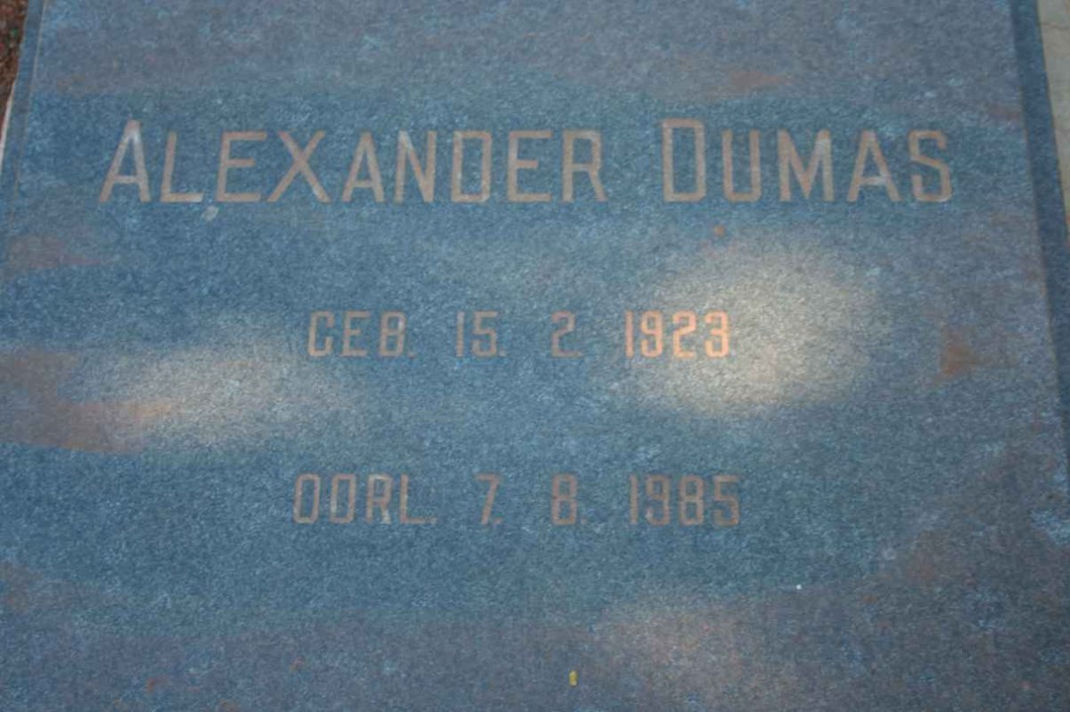 DUMAS Alexander 1923-1985