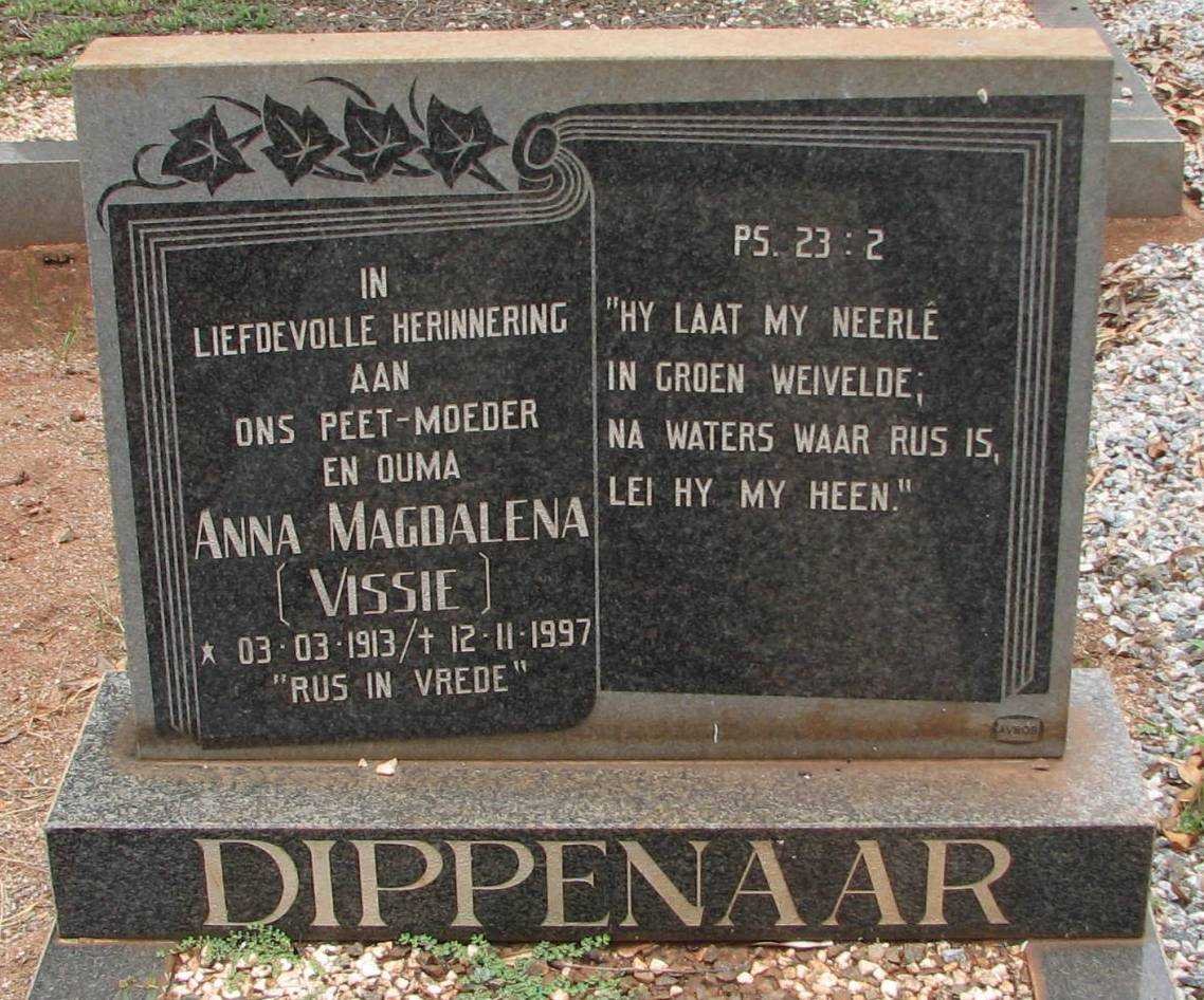 DIPPENAAR Anna Magdalena 1913-1997