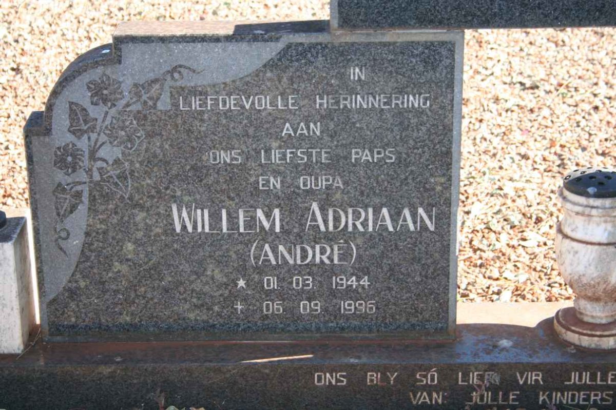 DURAND Willem Adriaan 1944-1996