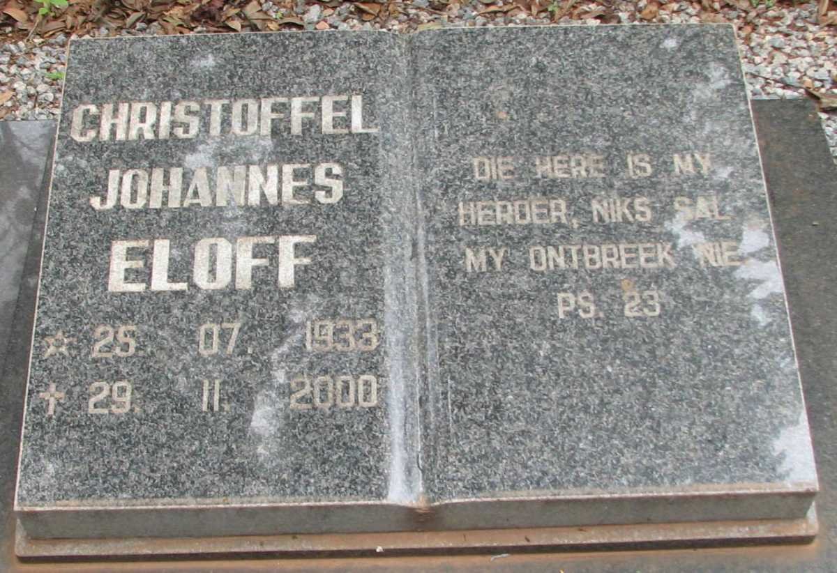 ELOFF Christoffel Johannes 1933-2000
