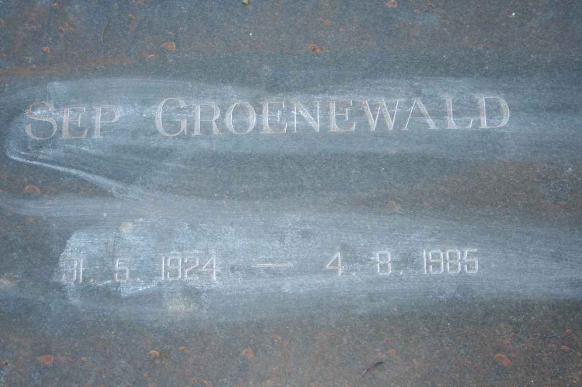 GROENEWALD Sep 1923-1985