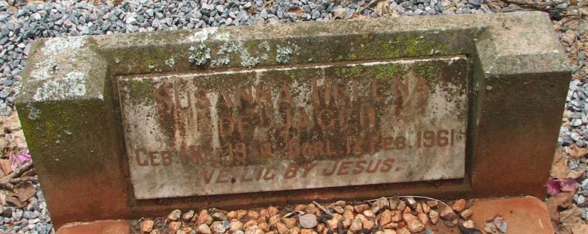 JAGER Susanna Helena, de 1959-1961