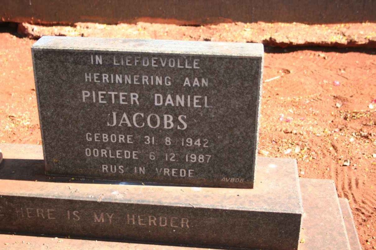 JACOBS Pieter Daniel 1942-1987