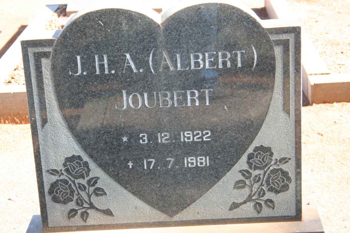 JOUBERT J.H.A. 1922-1981