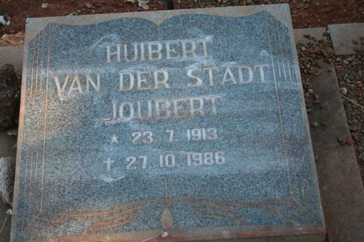 JOUBERT Huibert van der Stadt 1913-1986
