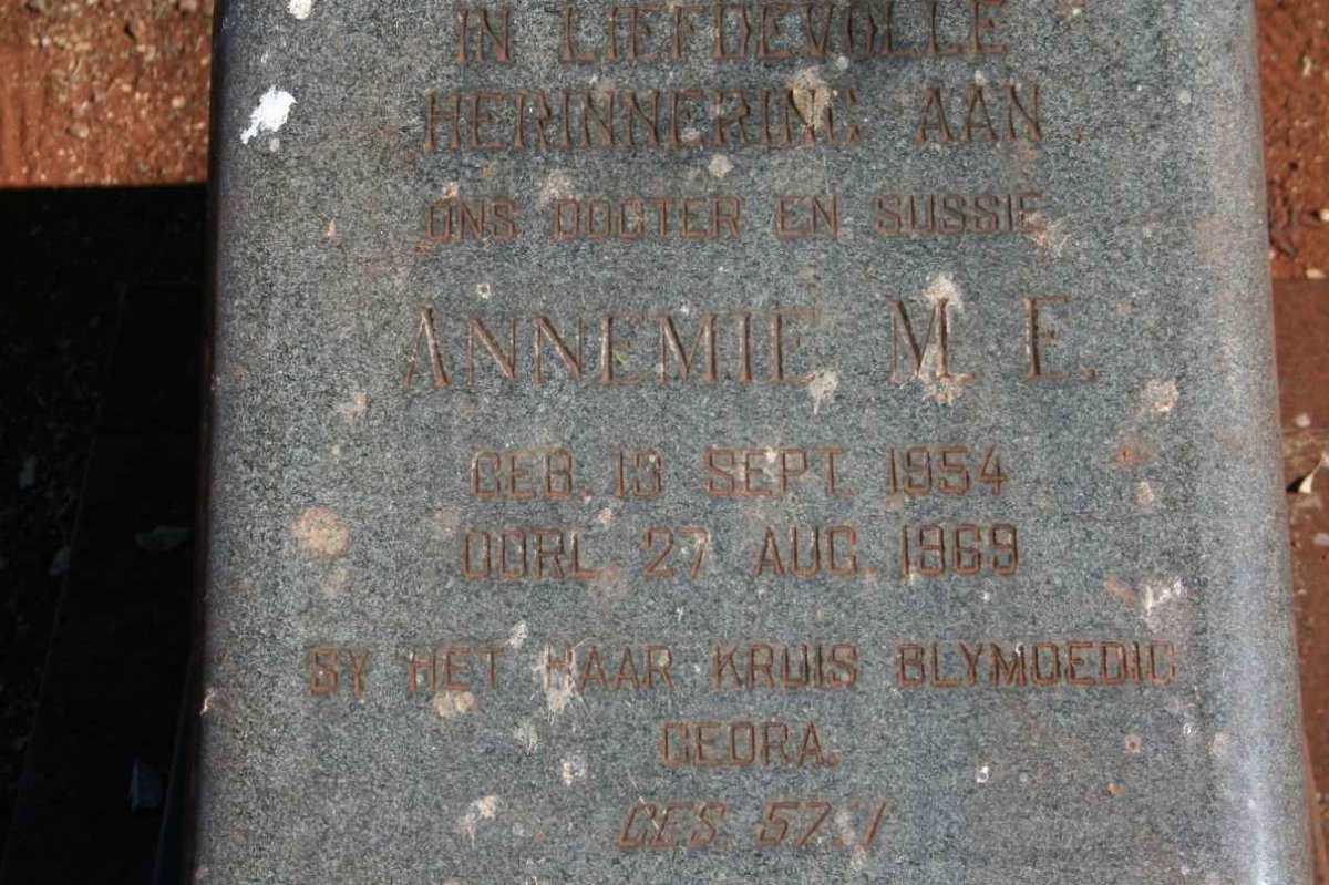 JAGER Annemie M.E., de 1954-1969