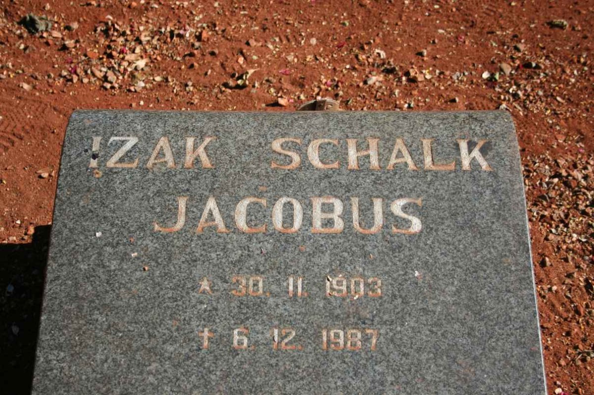 KLERK Izak Schalk Jacobus, de 1903-1987