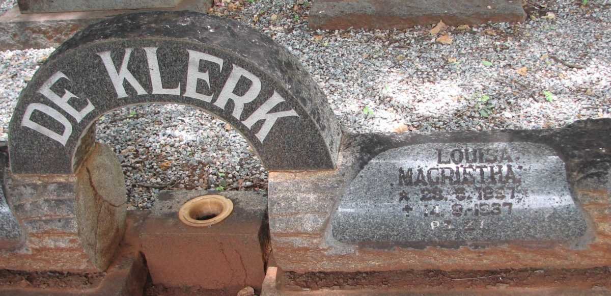KLERK Louisa Magrietha, de 1897-1937
