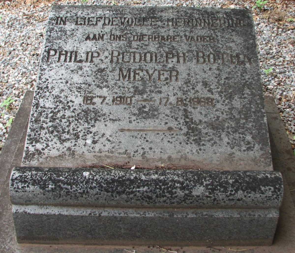 MEYER Philip Rudolph Botha 1910-1968