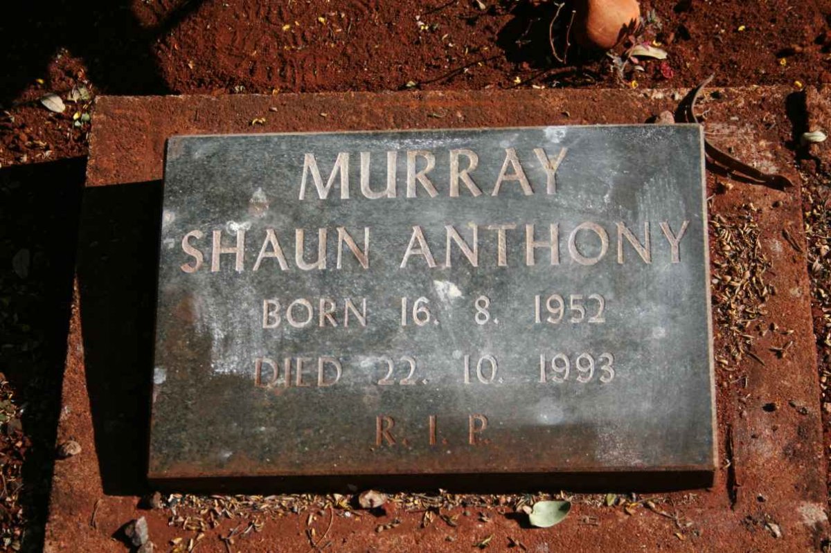 MURRAY Shaun Anthony 1952-1993