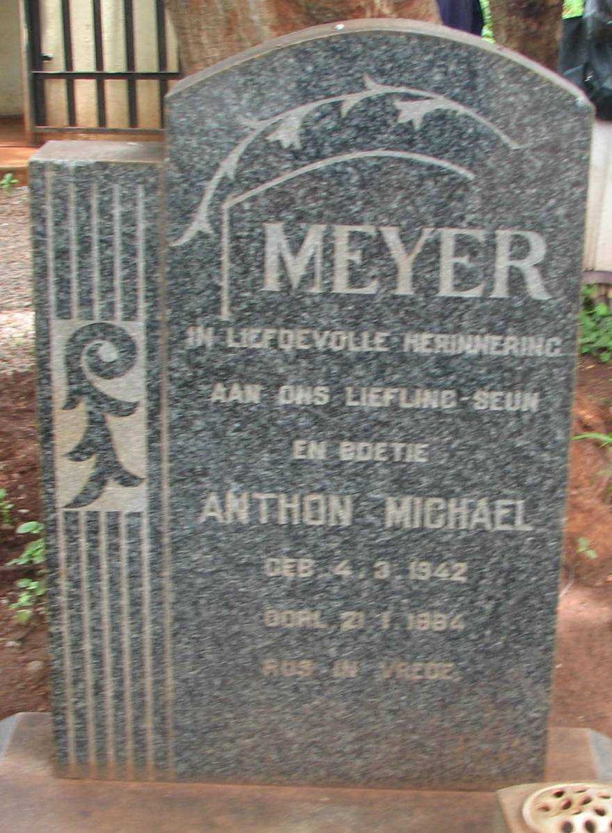 MEYER Anthon Michael 1942-1964