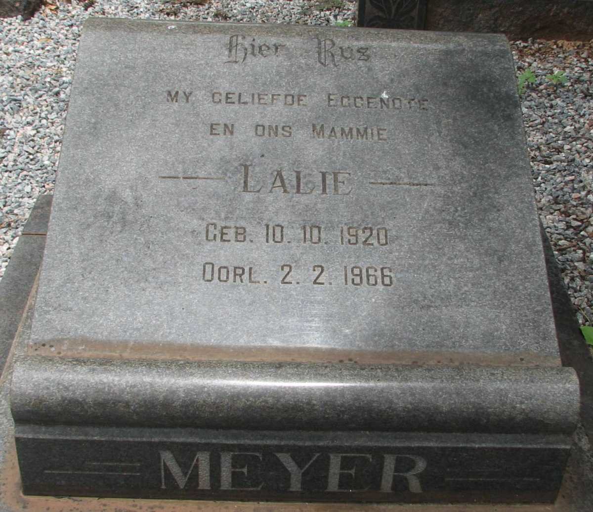 MEYER Lalie 1920-1966