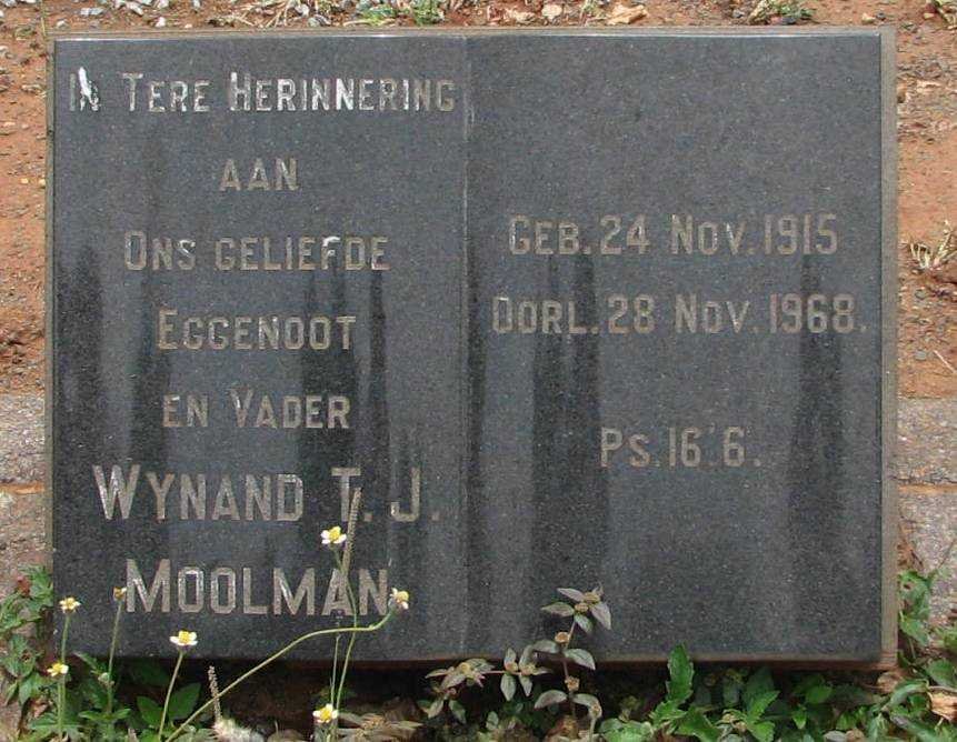 MOOLMAN Wynand T.J. 1915-1968