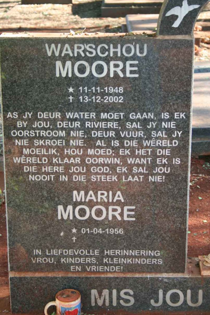 MOORE Warschou 1948-2002 &amp; Maria 1956-