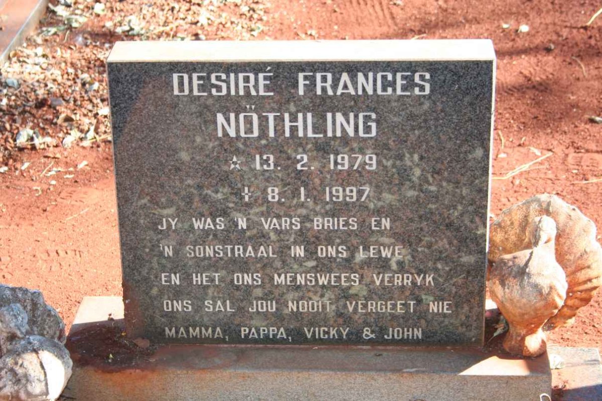 NÖTHLING Desiré Frances 1979-1997