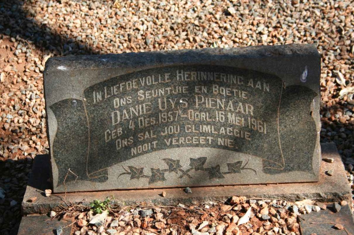 PIENAAR Danie Uys 1957-1961