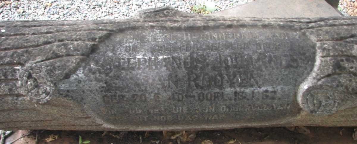 ROOYEN Stephanus Johannes, van 1940-1962