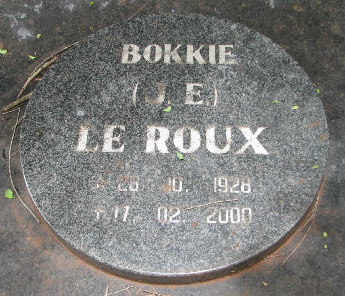 ROUX J.E., le 1928-2000