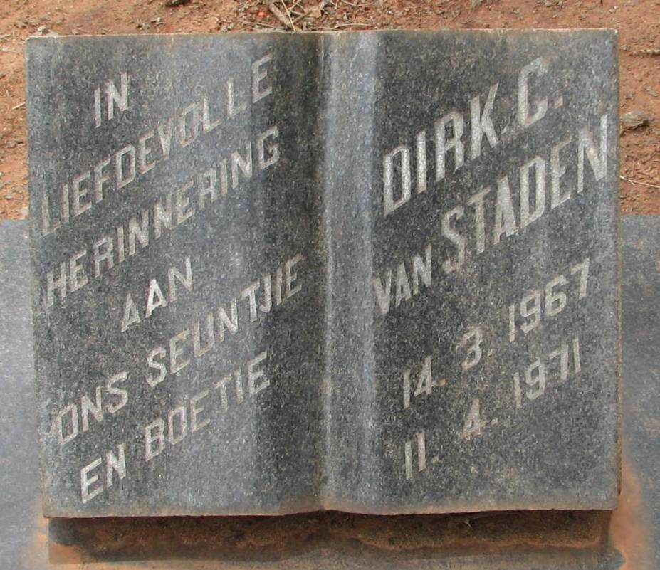 STADEN Dirk C., van 1967-1971
