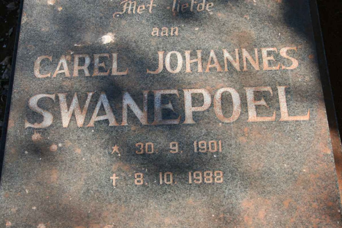 SWANEPOEL Carel Johannes 1901-1988