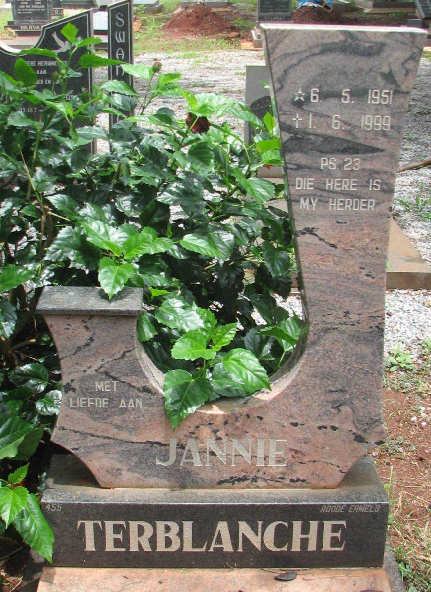 TERBLANCHE Jannie 1951-1999