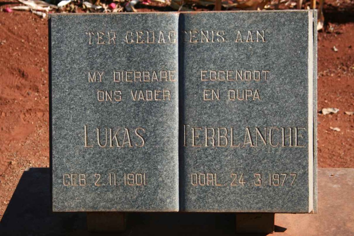 TERBLANCHE Lukas 1901-1977