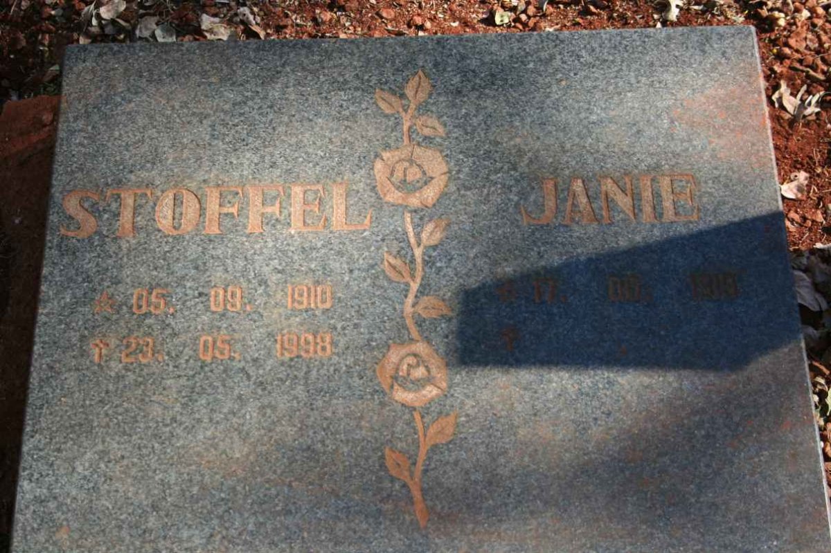 VILJOEN Stoffel 1910-1998 &amp; Janie 191?-